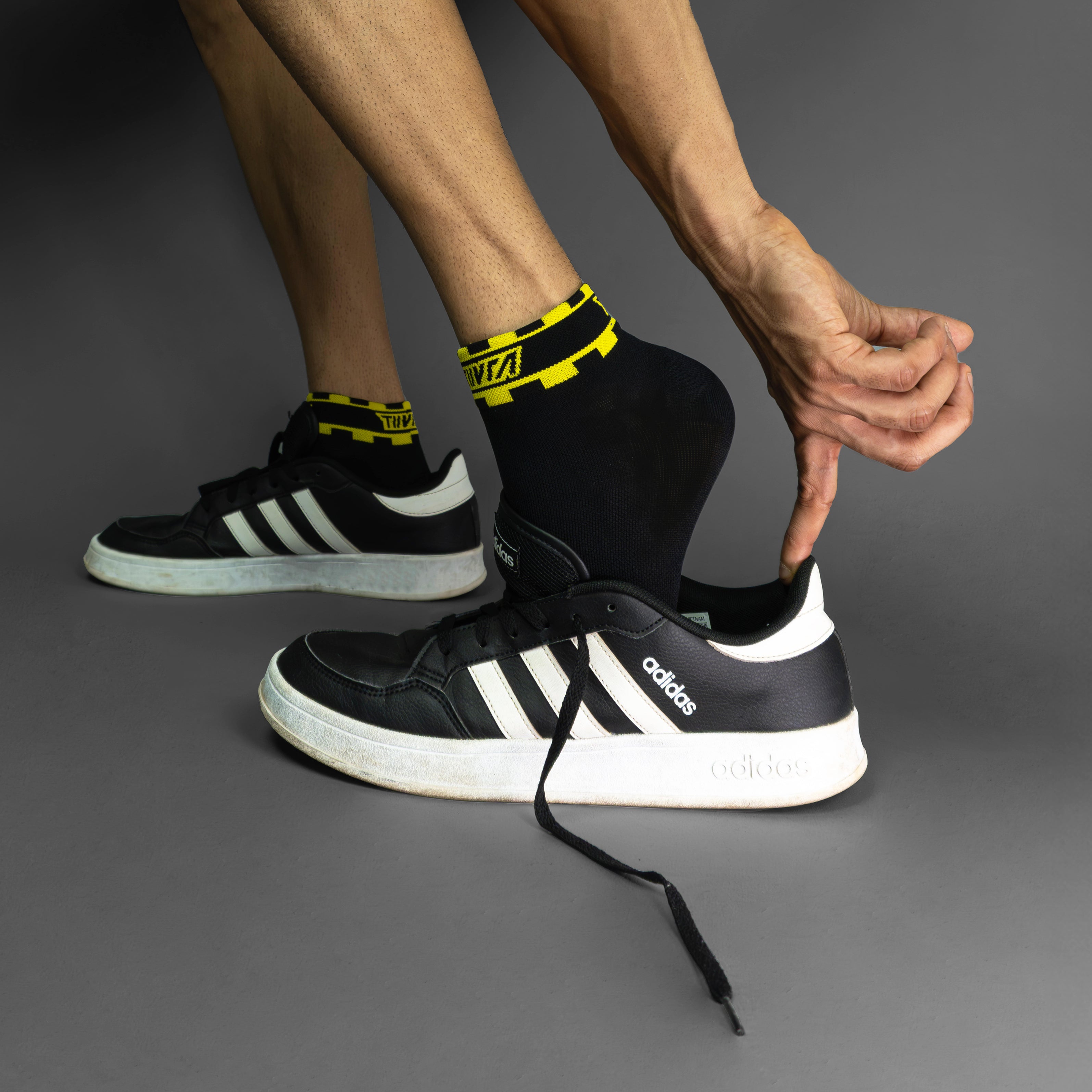 Shadow Ankle Length Compression Socks