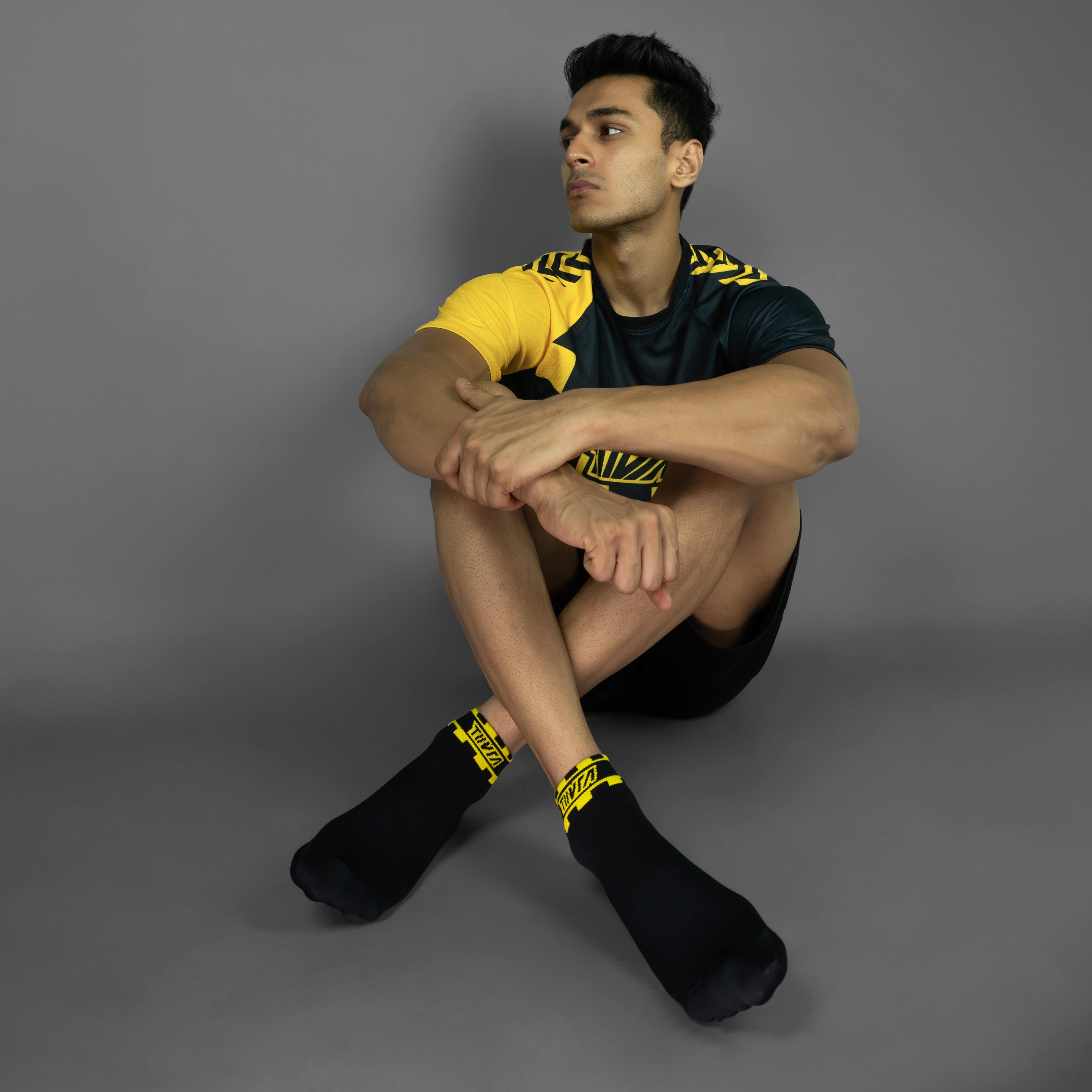 Shadow Ankle Length Compression Socks