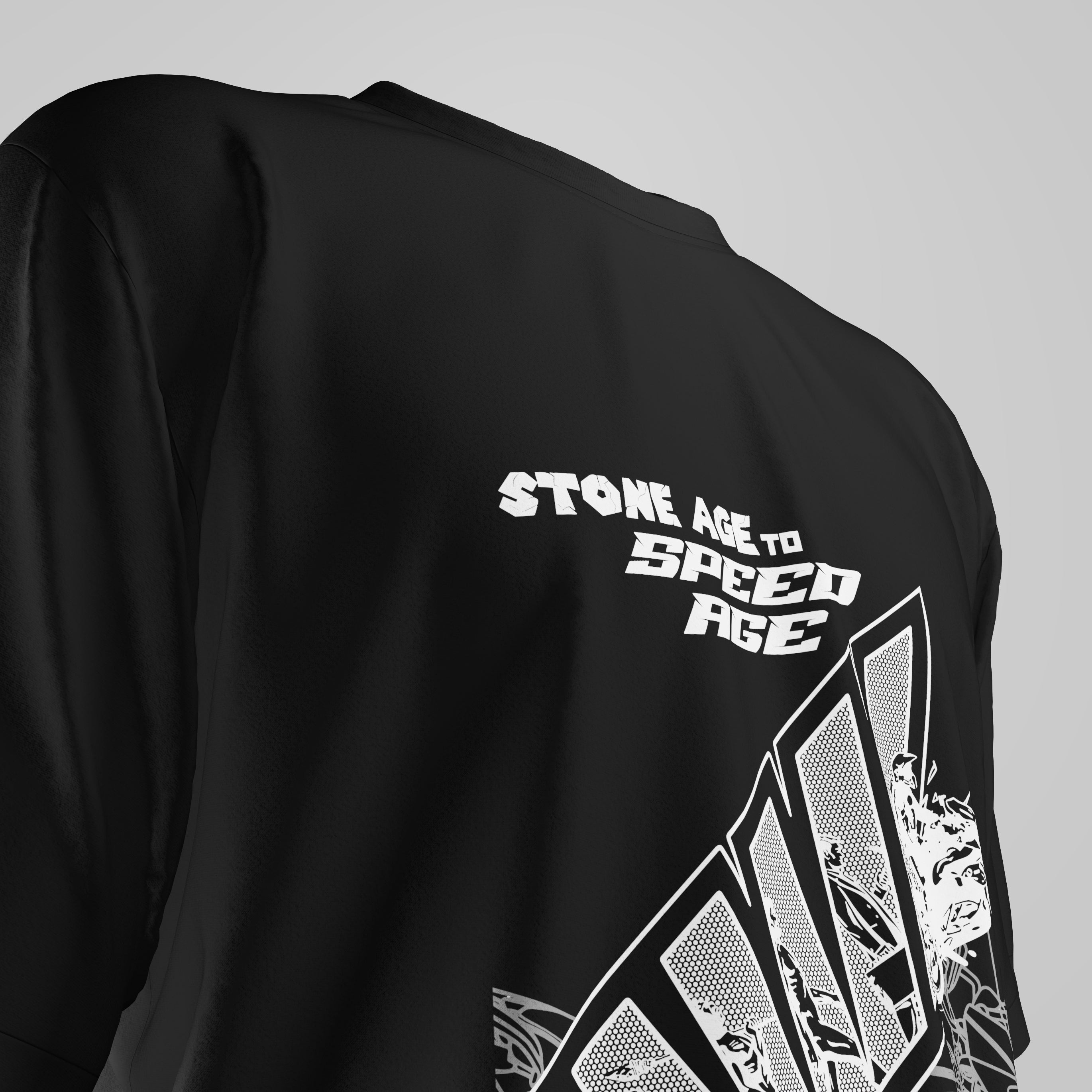 Evolution - Oversized Tshirt - Black