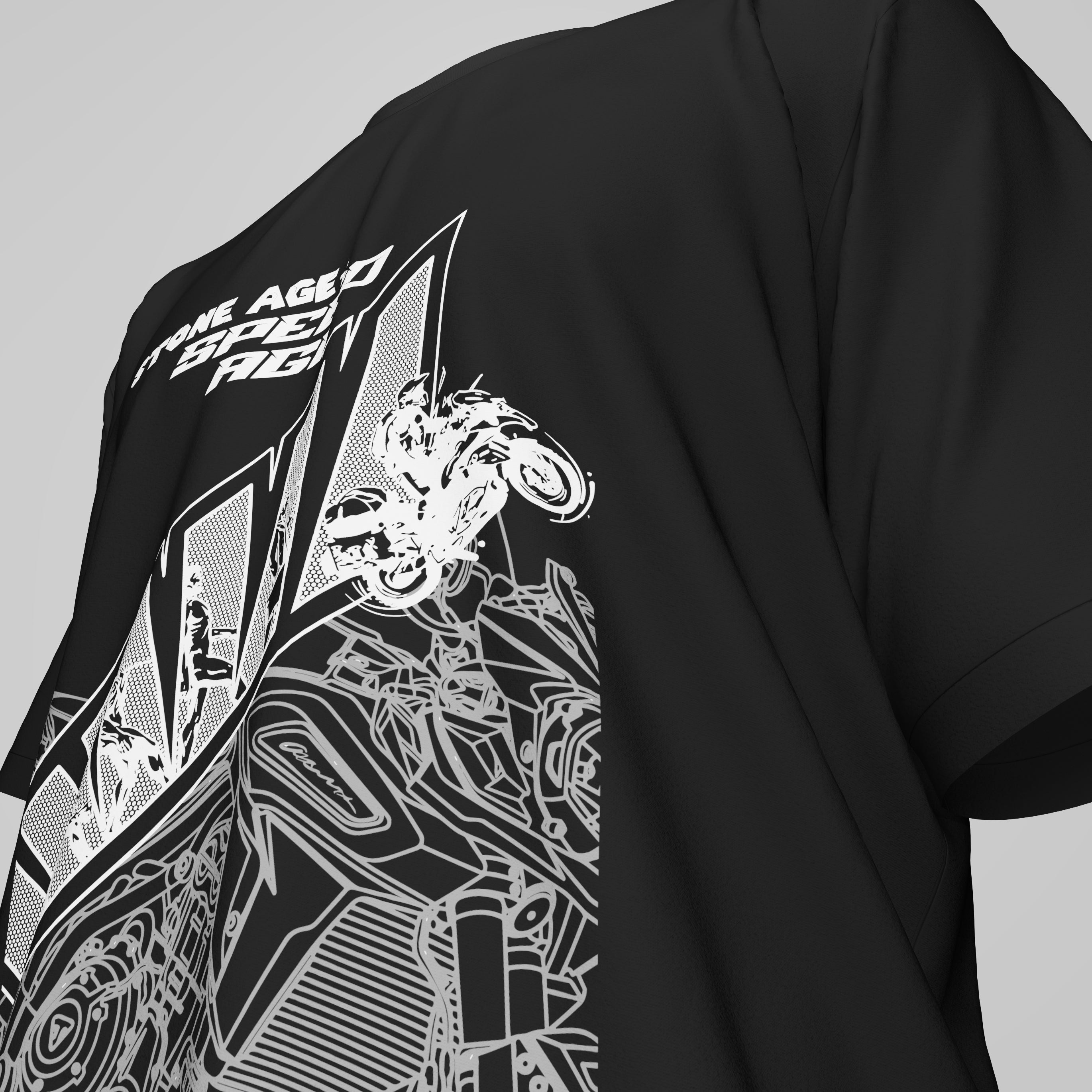 Evolution - Oversized Tshirt - Black