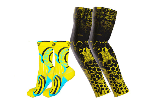 WWT Sleeves + T1 Compression Socks Bundle