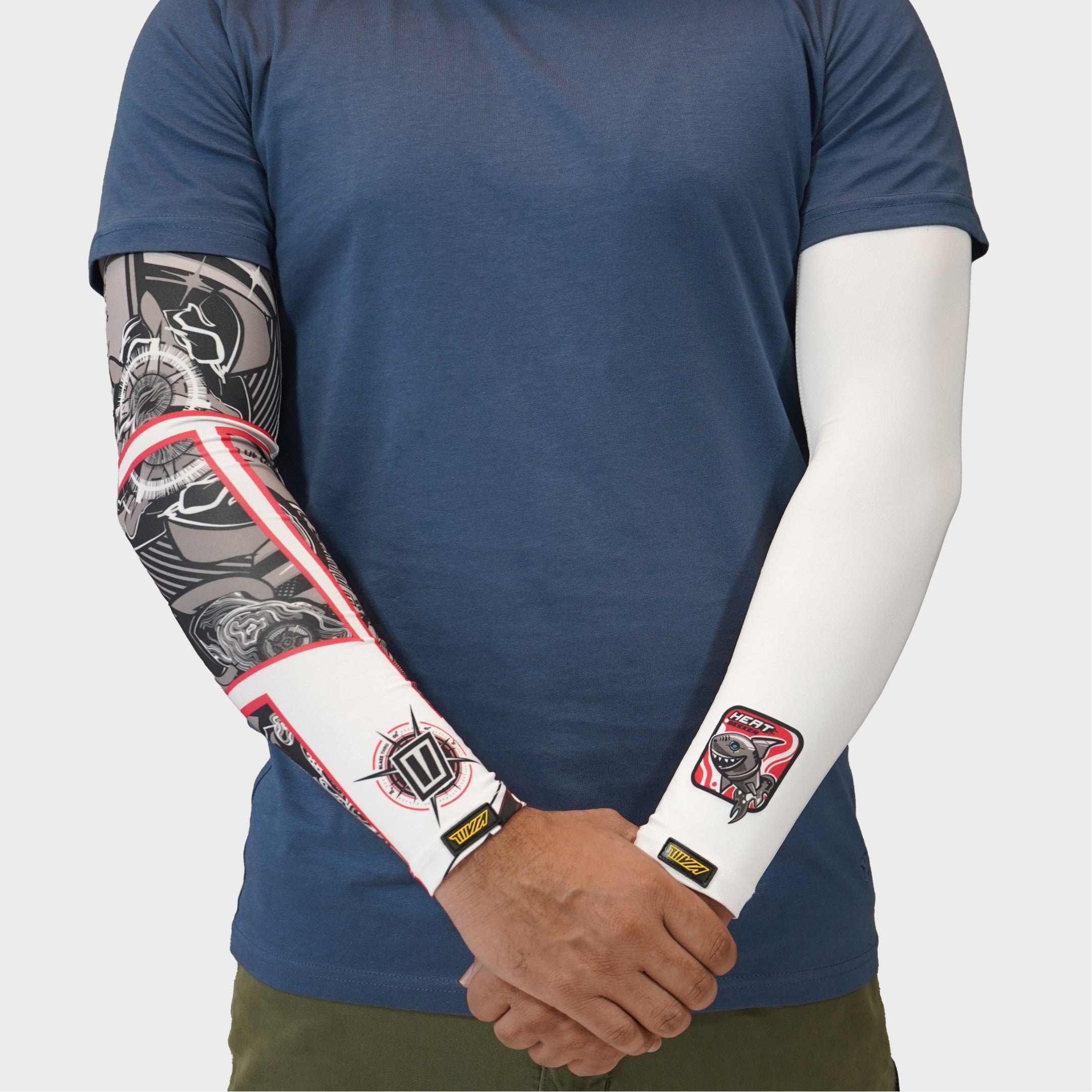 Heatseeker Lux Bi-Axial Arm Sleeves - Red