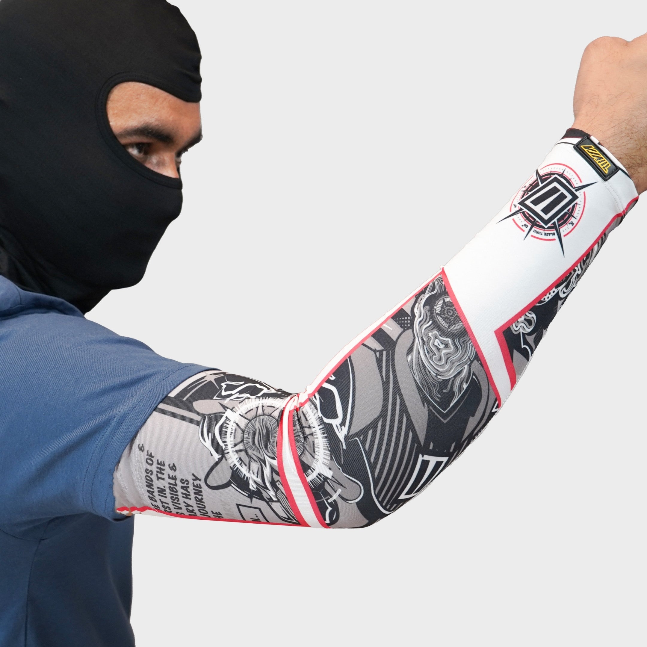 Heatseeker Lux Bi-Axial Arm Sleeves - Red
