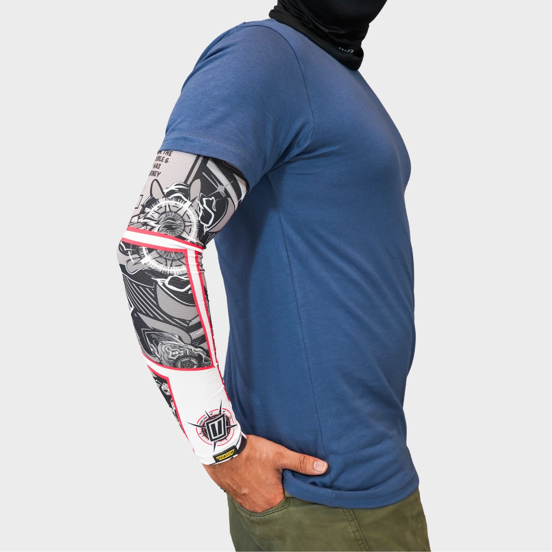 Heatseeker Lux Bi-Axial Arm Sleeves - Red
