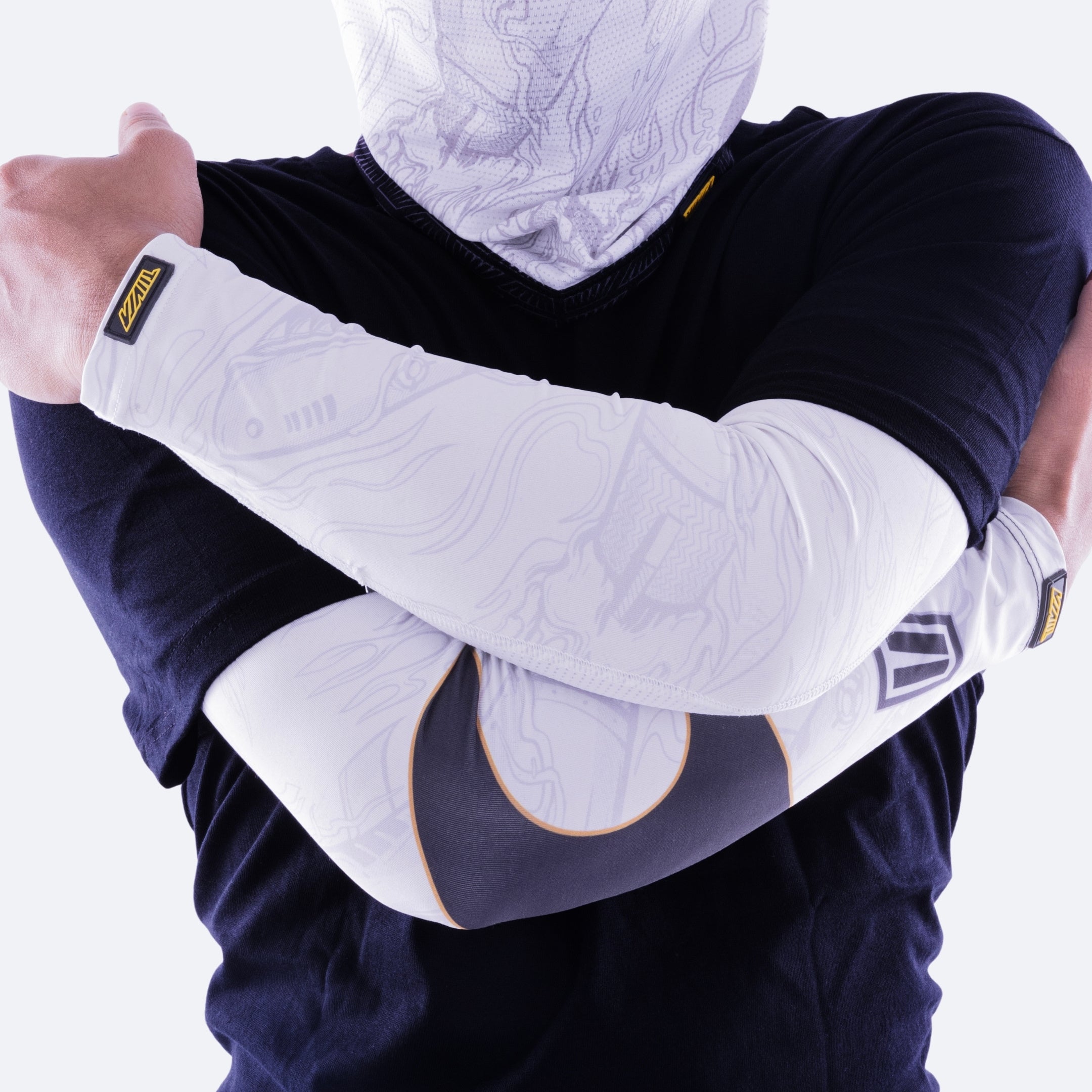Heatseeker White Bi-Axial Arm Sleeves