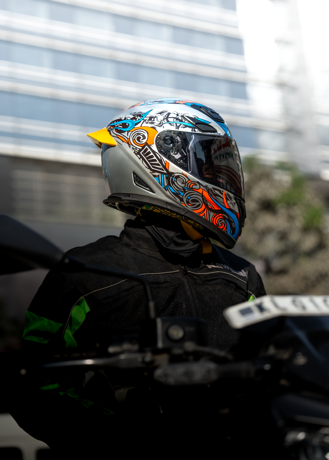cool motorcycle helmets india Demon - Silver