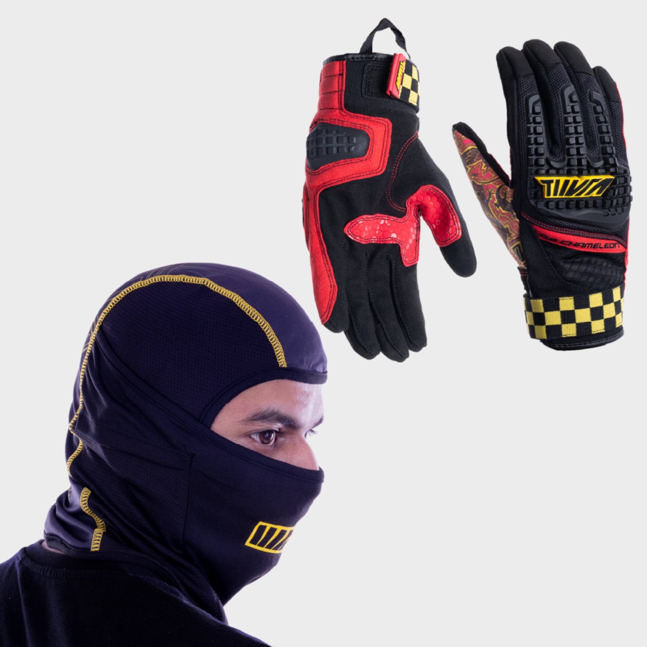 ADV DS Chameleon Gloves + Shadow Multiuse Balaclava Combo