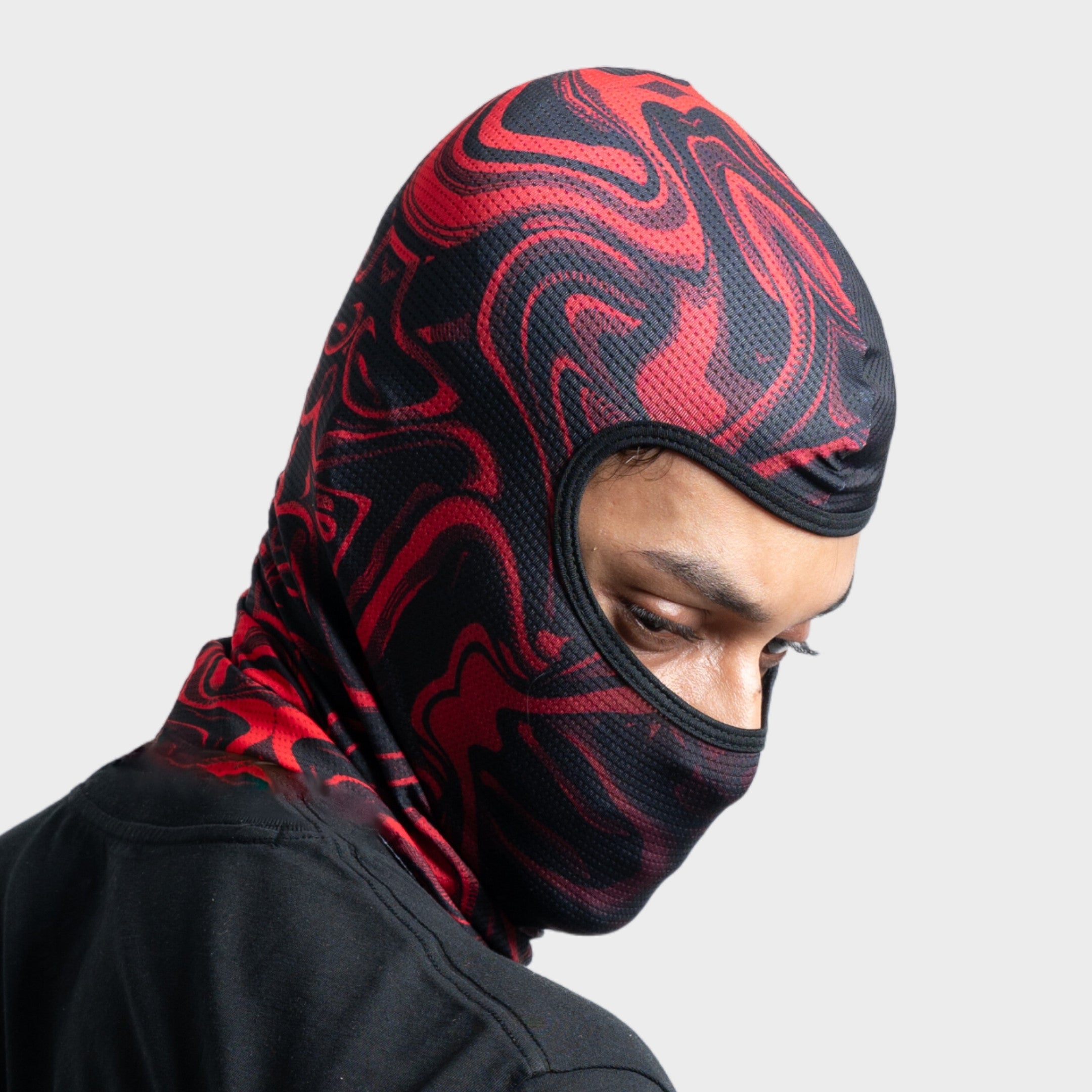 Red Heat Slash Cut Balaclava