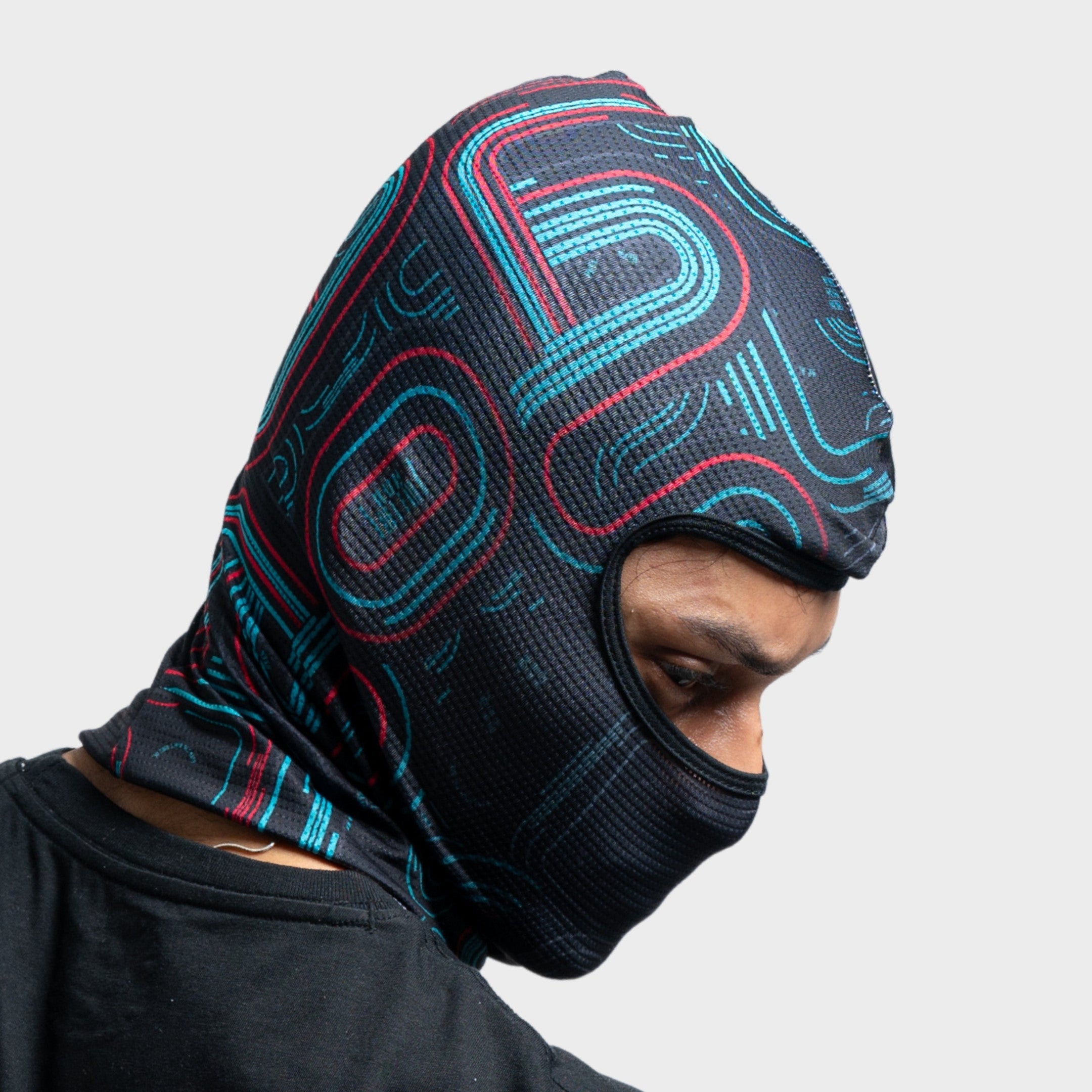 Prand Grix Slash Cut Balaclava + Street Gloves Nighthawk Combo