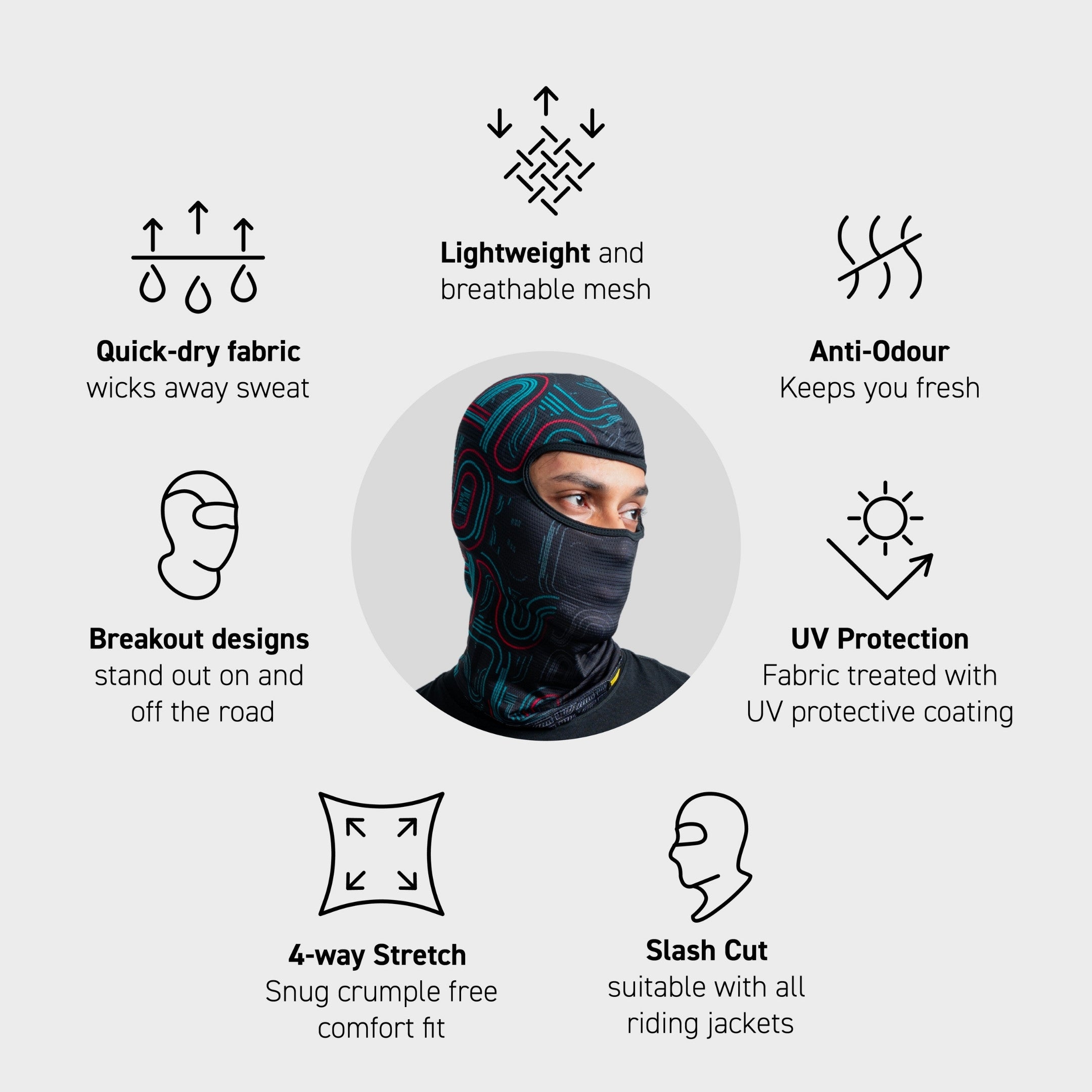 Prand Grix Slash Cut Balaclava