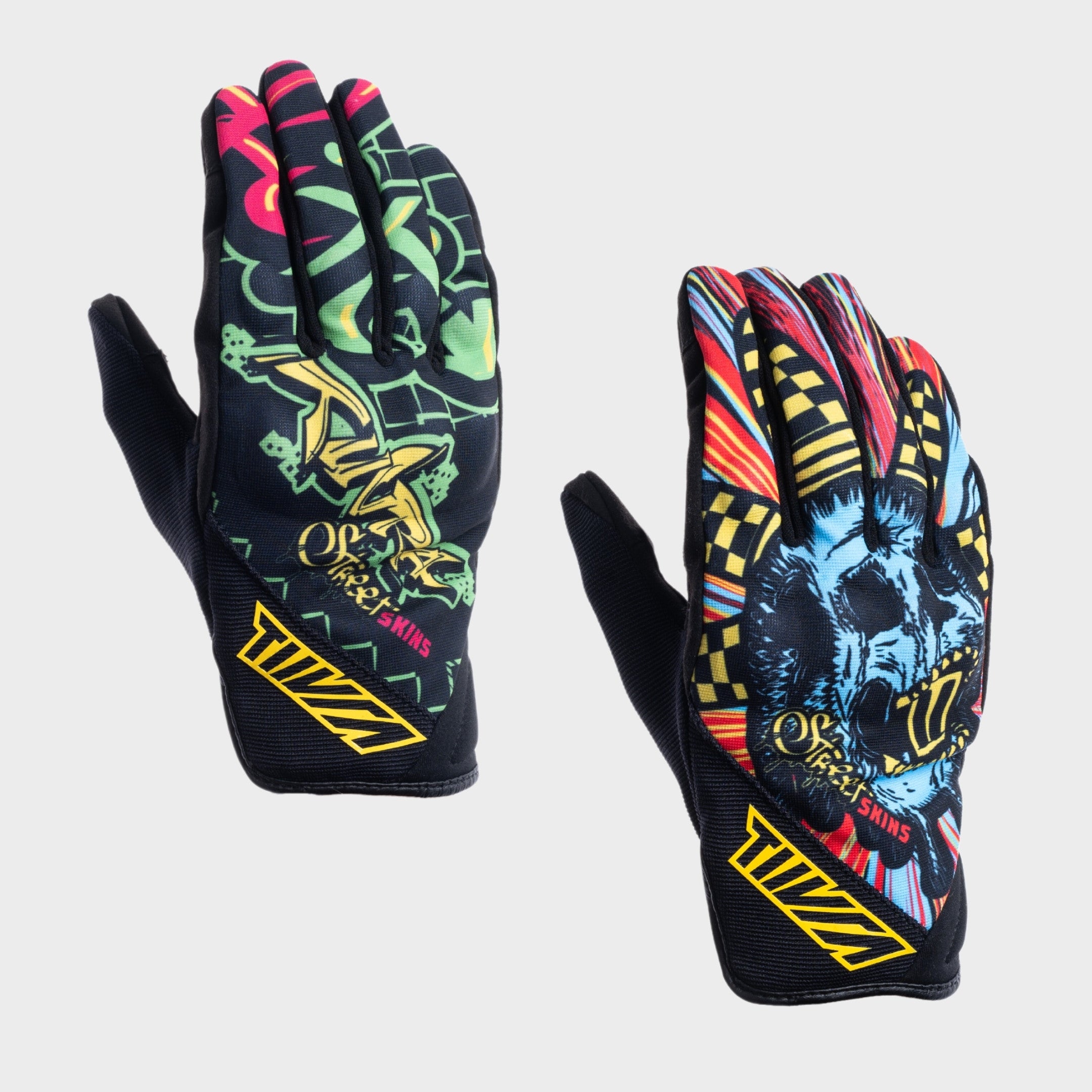 Pack of 2 Street Skins Gloves (Graffiti + Toxic Roads)