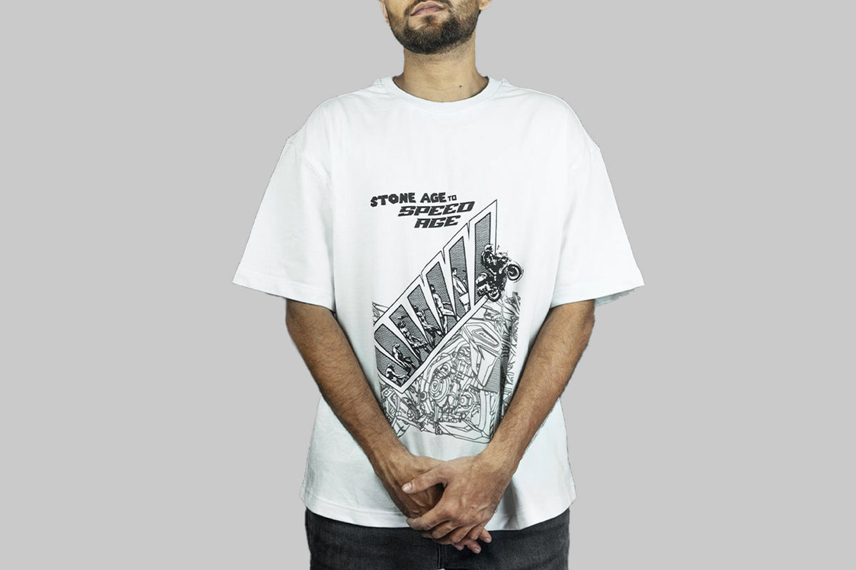 De Evolution - Maglietta Uomo Bianca XXL In Cotone Fruit Of The Loom