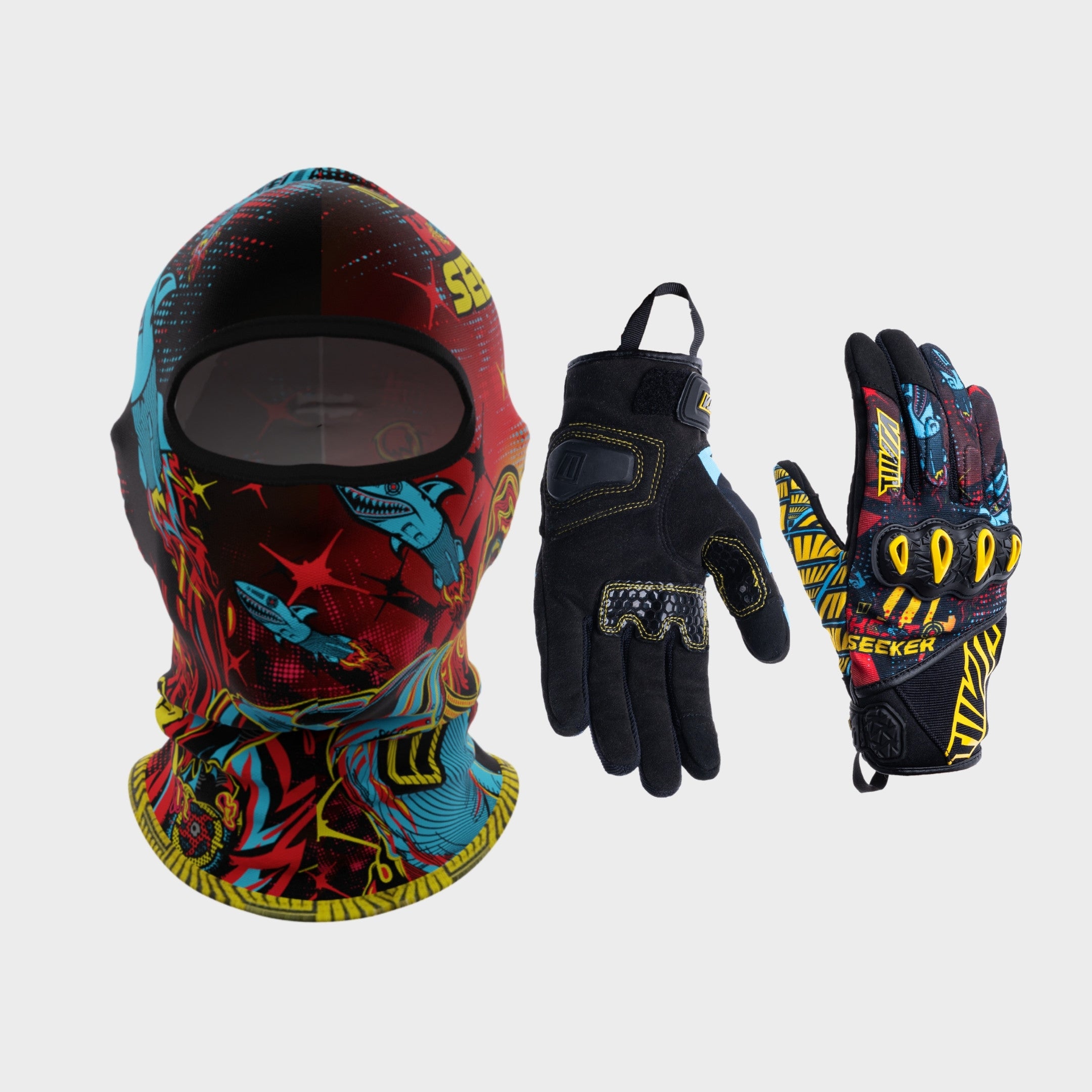 Street Gloves Heatseeker + Heatseeker Balaclava Combo