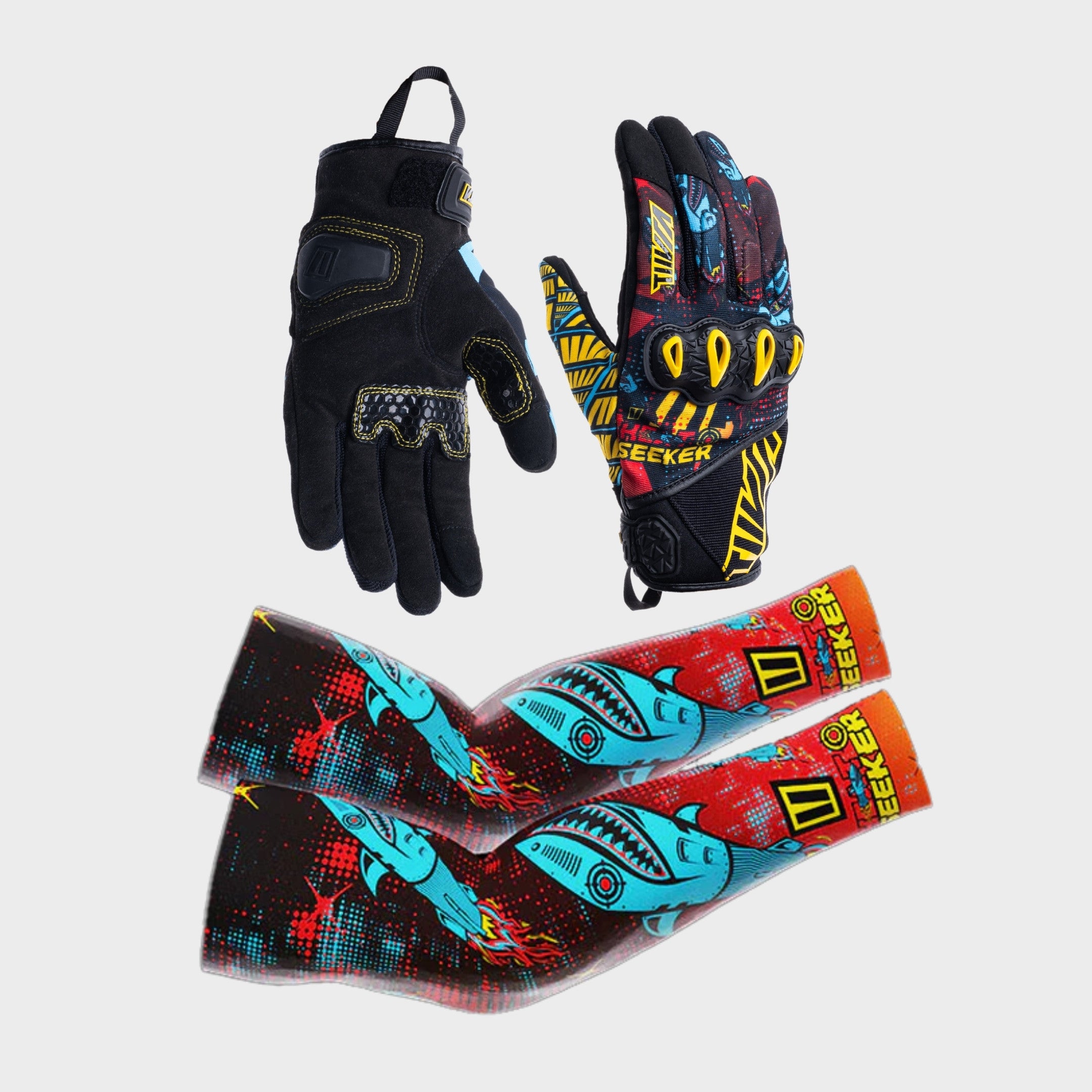 Street Gloves Heatseeker + Heatseeker Arm Sleeves Combo