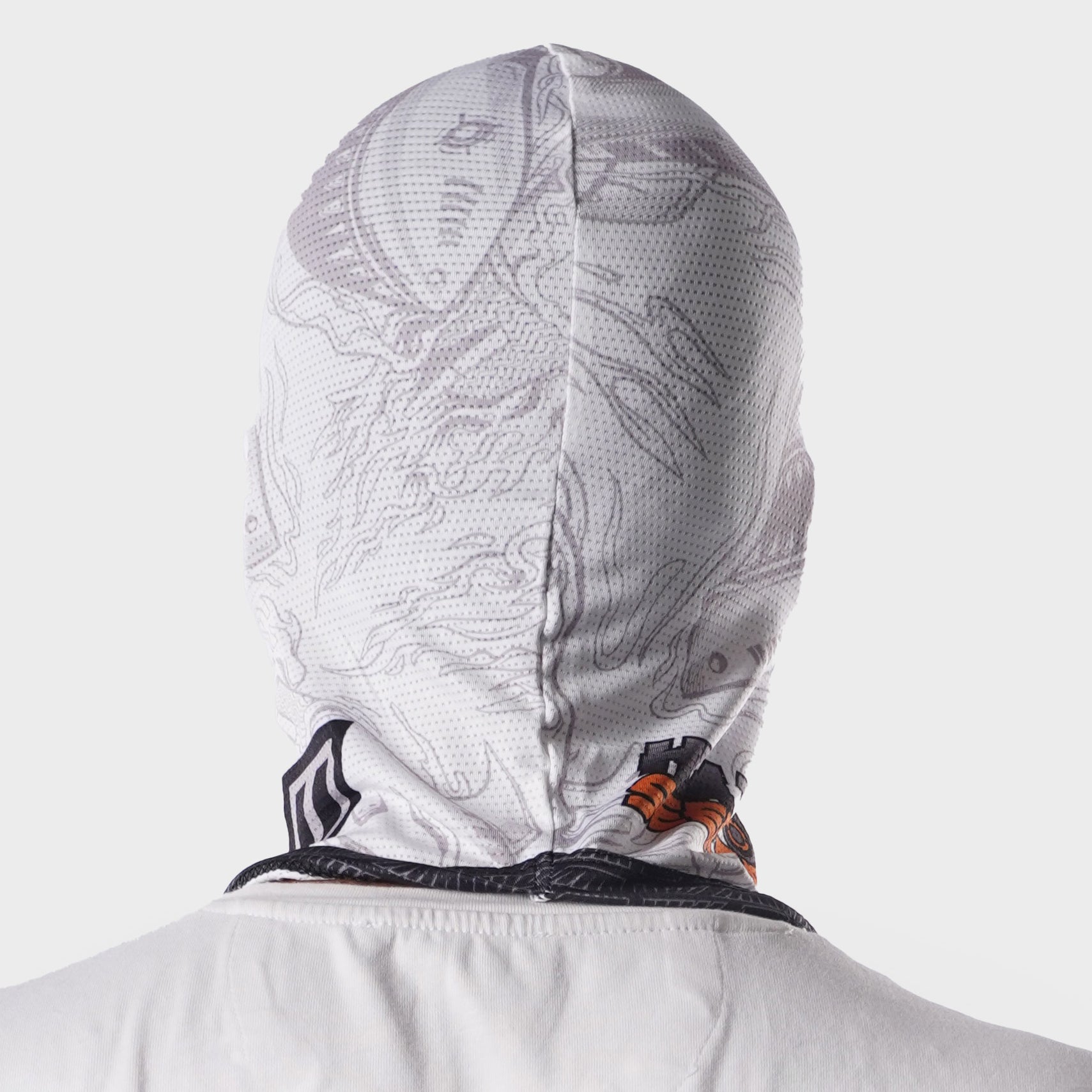 Heatseeker White Slash Cut Balaclava