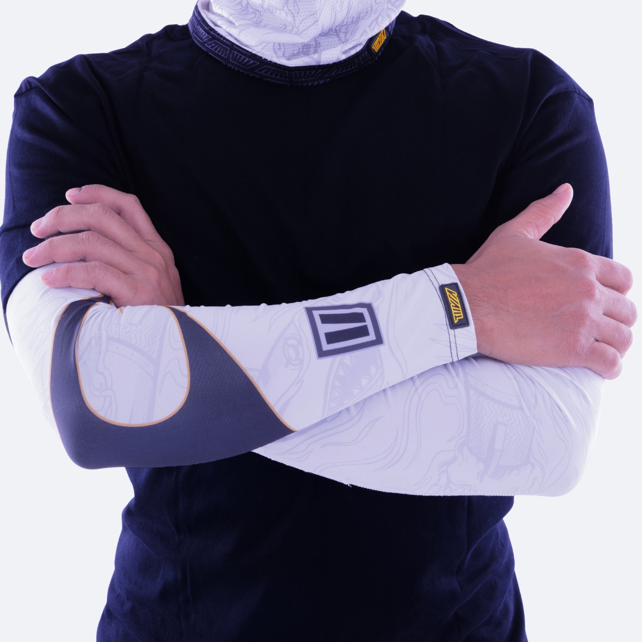 Heatseeker White Bi-Axial Arm Sleeves