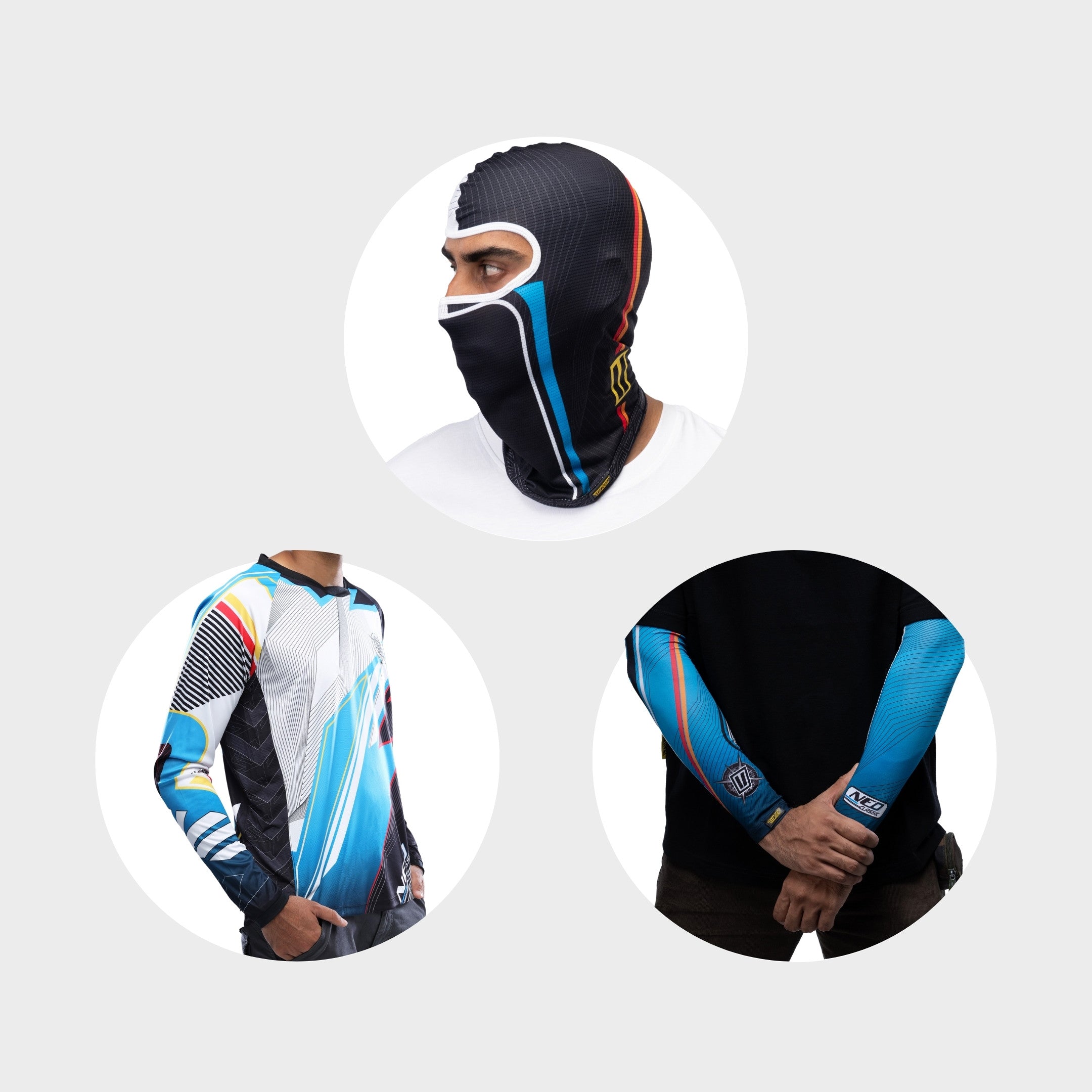 Neo Classic Collection: Balaclava + Riding Jersey + Arm Sleeves