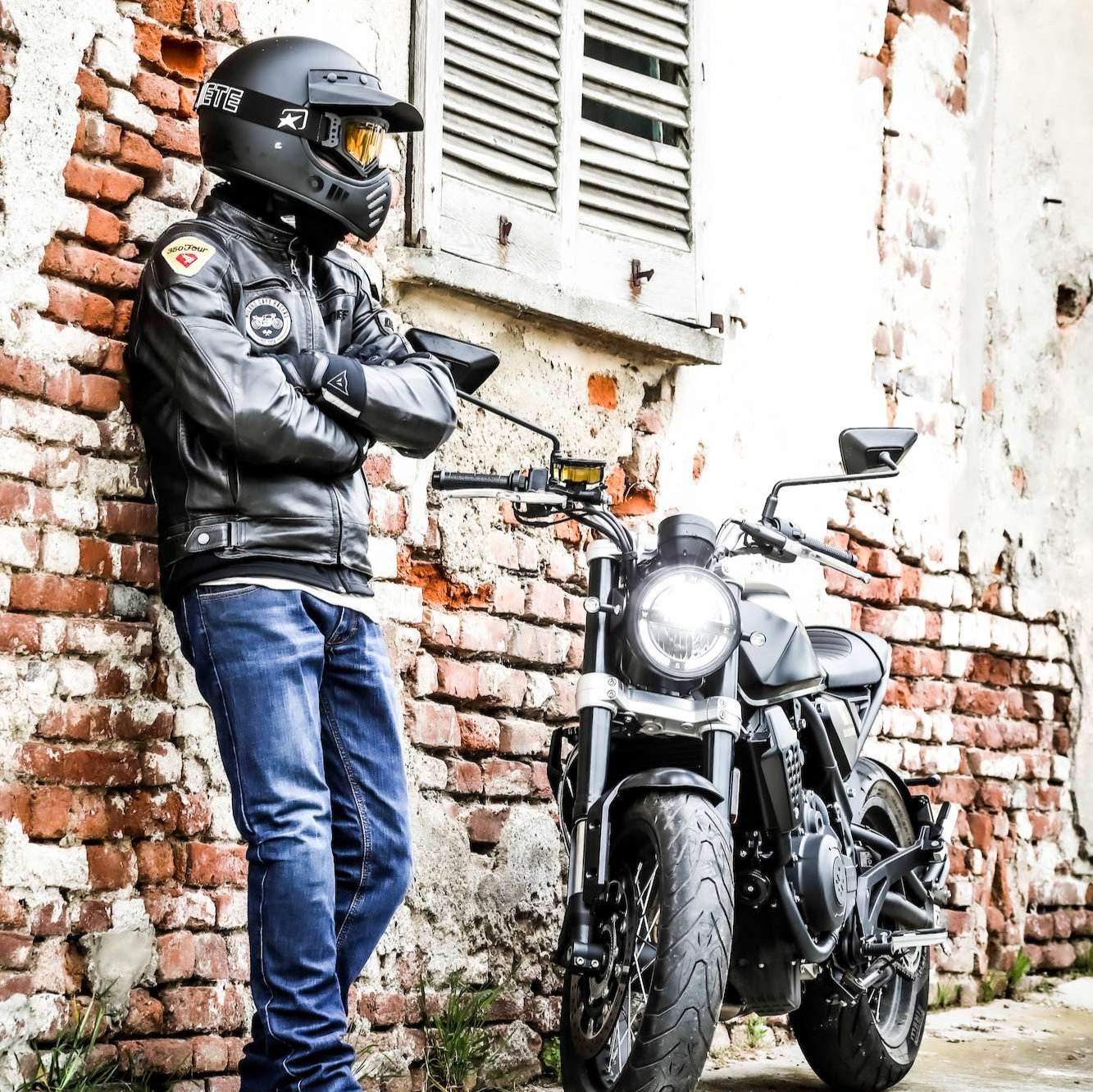 Bike Jeans Light Blue Biker Jeans Mens DENIM STONE SLIM MEN'S