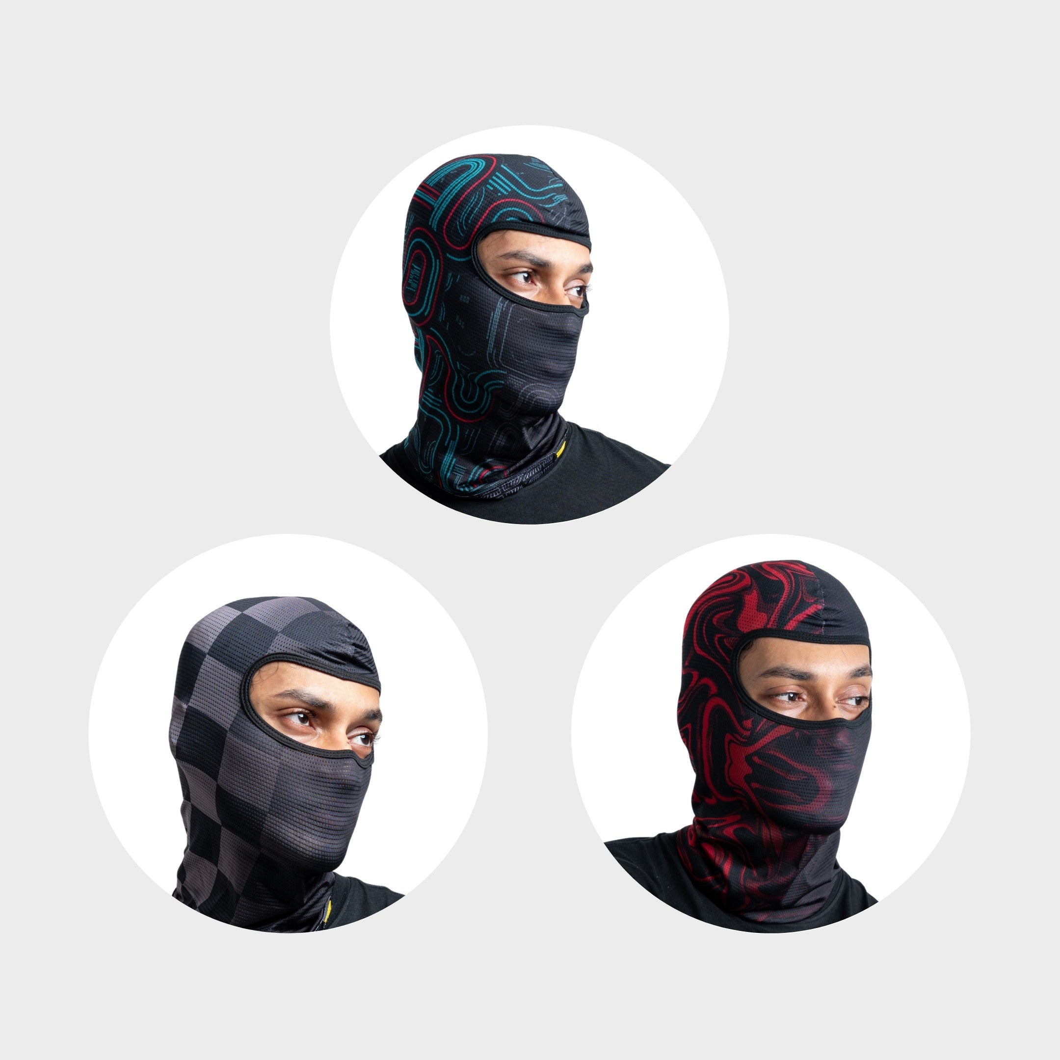 Prand Grix + Track Spec + Red Heat Balaclava Combo