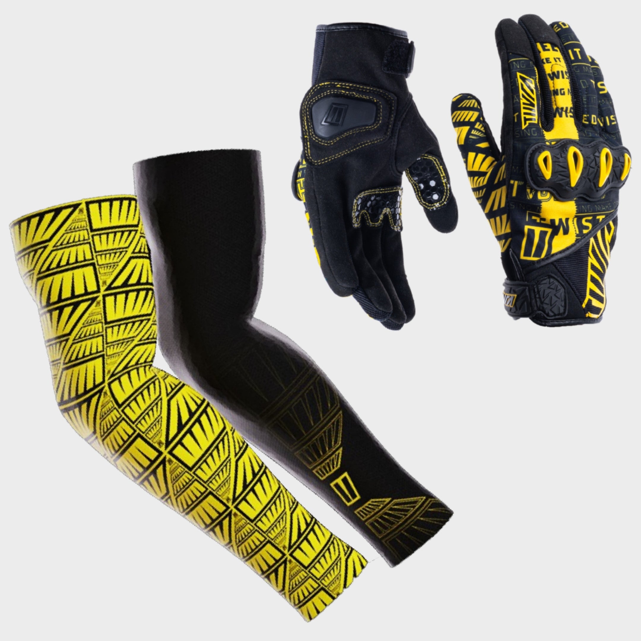 Street Gloves Twister + OG Shadow Arm Sleeves Combo