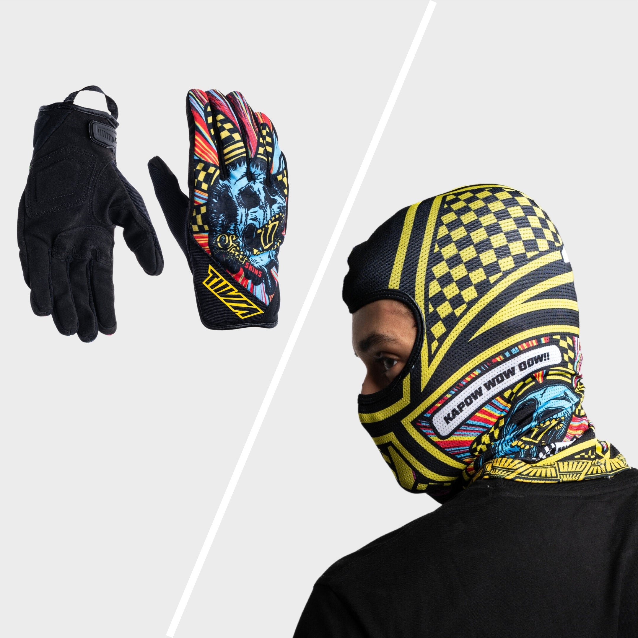 Street Skins Toxic Roads + Toxic Roads Balaclava Combo