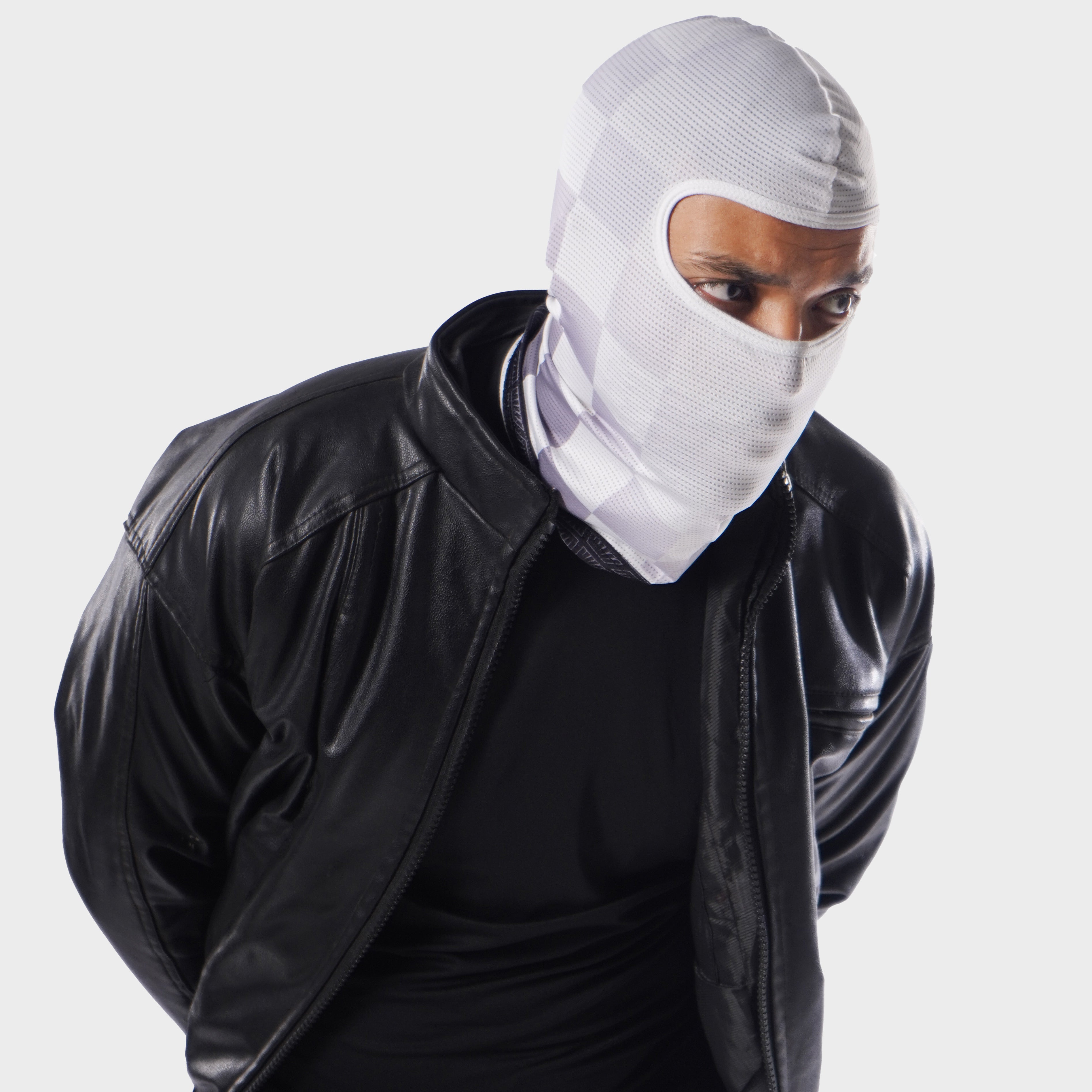 Track Spec Slash Cut Balaclava - White