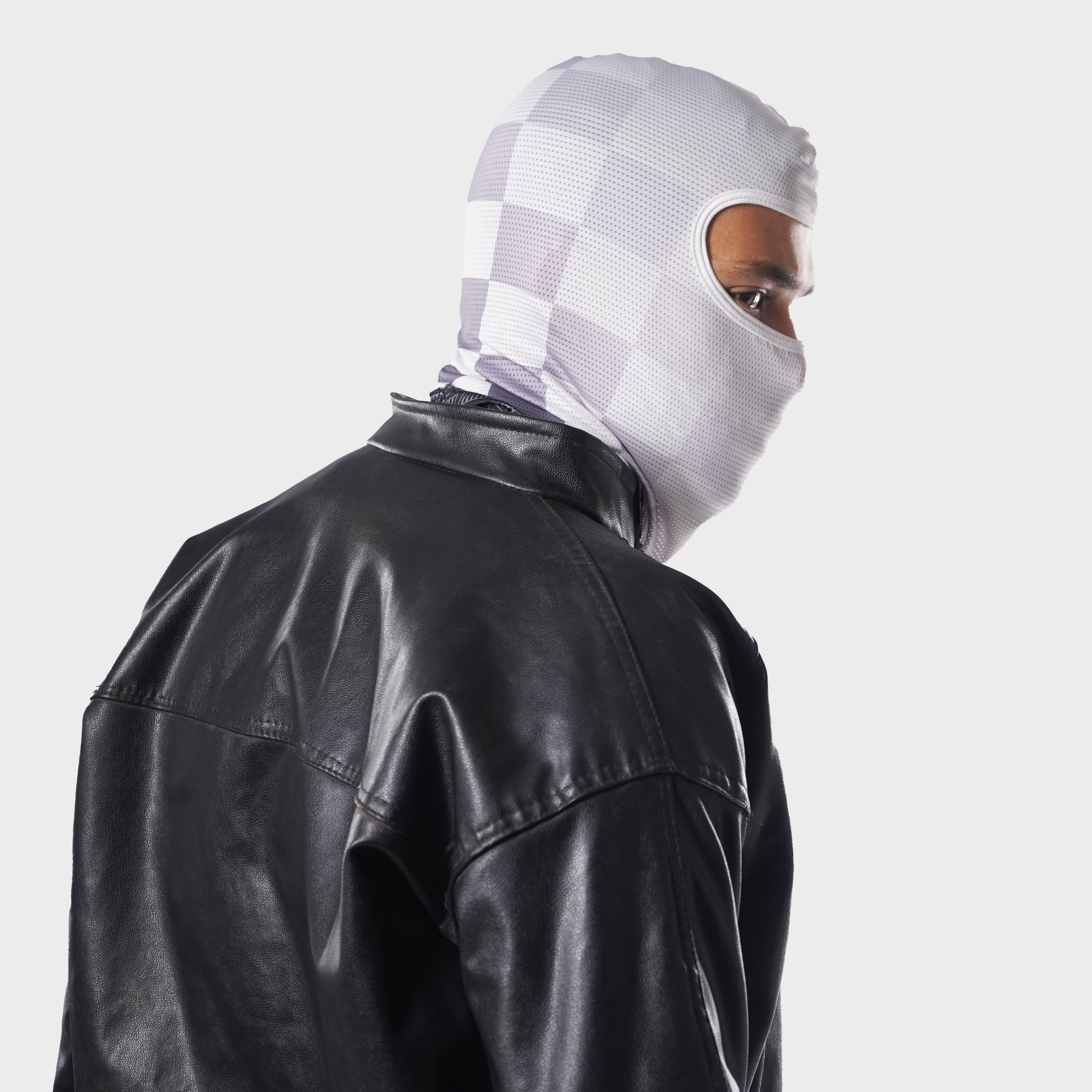 Track Spec Slash Cut Balaclava - White