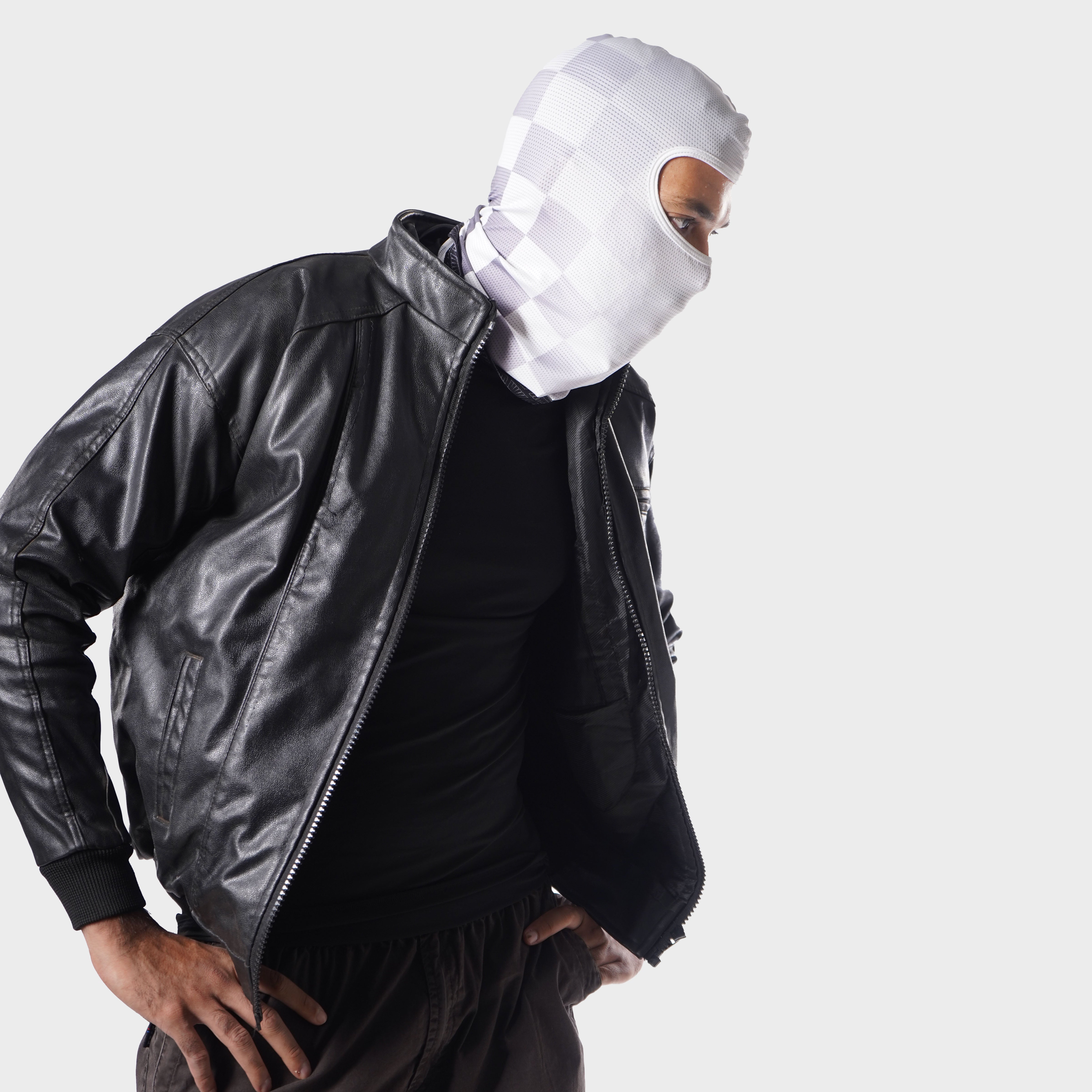 Track Spec Slash Cut Balaclava - White