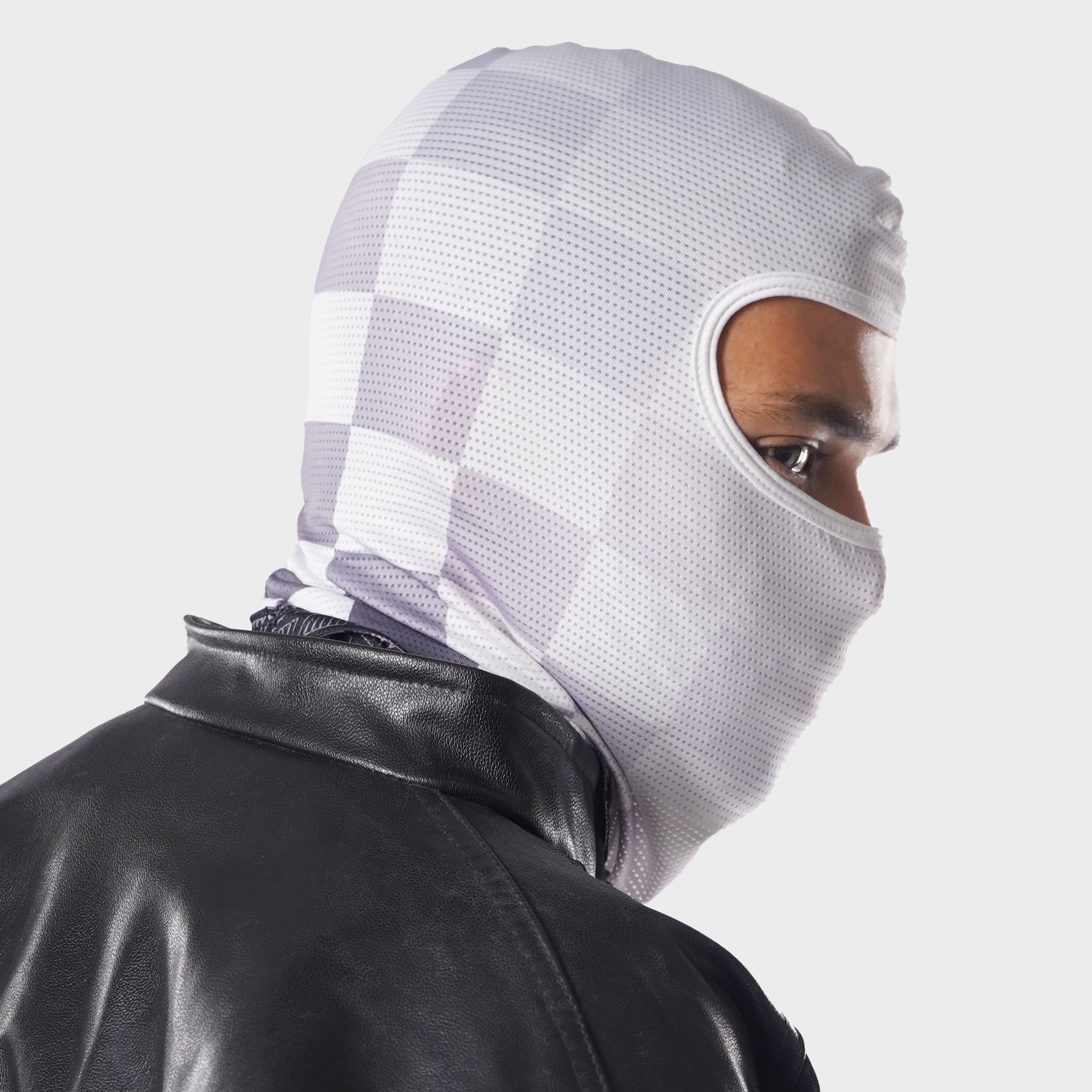 Track Spec Slash Cut Balaclava - White