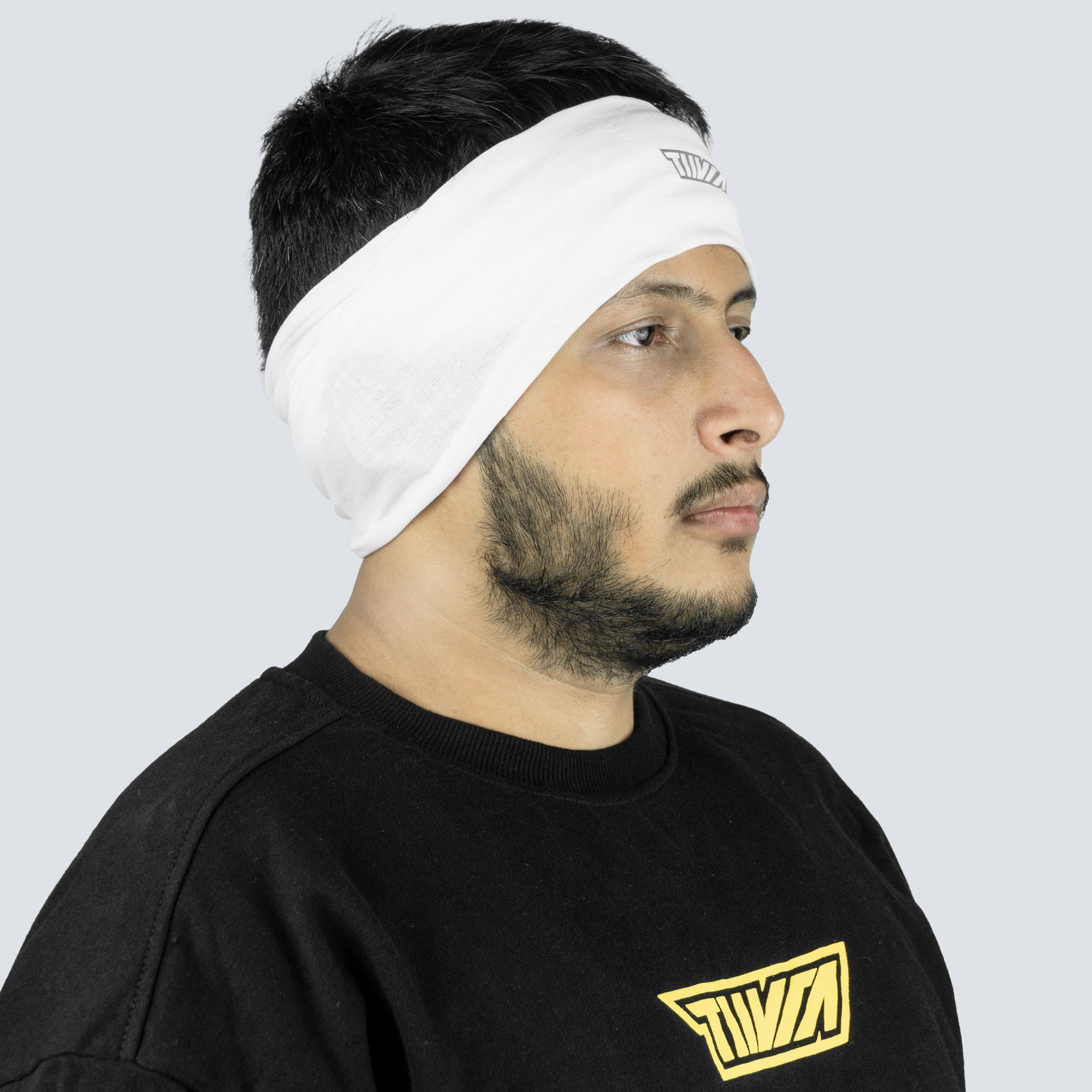 Bianco Buff Bandana | Reflective Logo